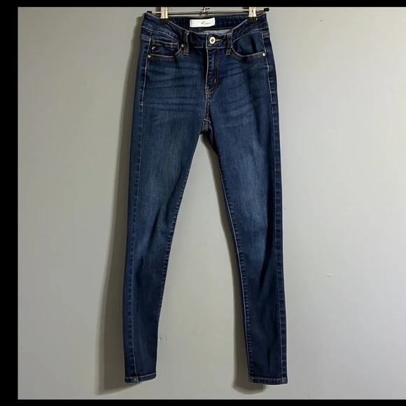 KanCan Women's Mid Rise Super Skinny Jeans - Basic - KC7092 size 25 - Picture 3 of 11